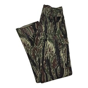 Vintage Bass Pro Shops Outdoors USA Made Camouflage Hunting Pants Men's 33x37